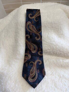 Zylos by George Machado Necktie | Abstract Multi-Color Wave Pattern |100% Silk